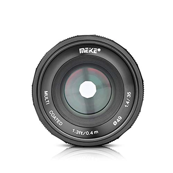 MEIKE 35mm F/1.4 Manual Focus Large Aperture Lens Compatible with Fujifilm Mirrorless Camera Such as X-T1 X-T2 X-T3