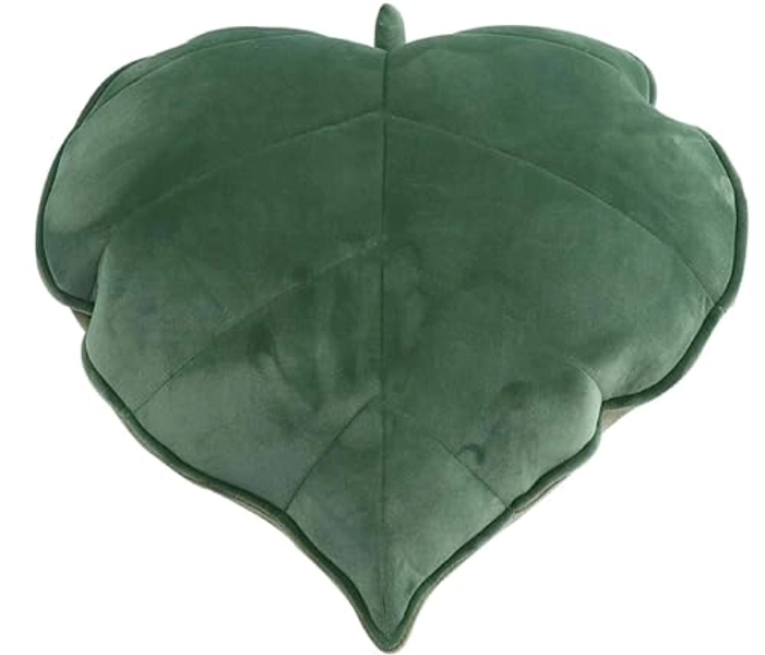 Cyprinus Carpio 3D Leaf Shape Household Pillow Cushion Sofa Lumbar Pillow Household Throw Pillow Decoration 20 * 20 Inch (Green)