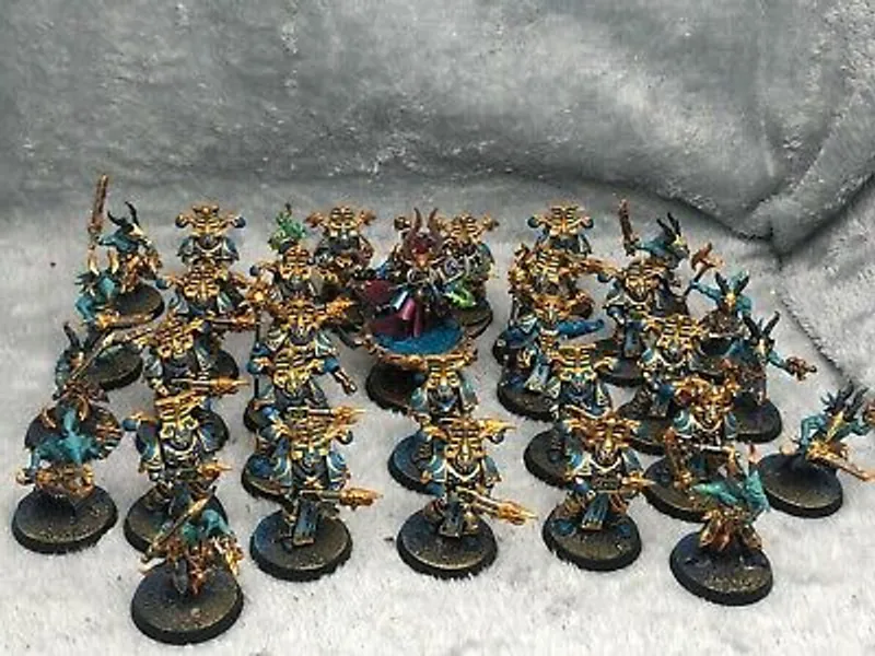 Warhammer 40k Thousand Sons Ahriman Tzaangors Rubric Marines*2 Preorder Painted  | eBay