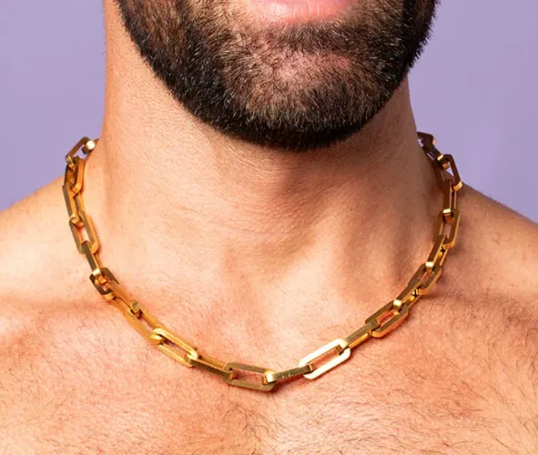 Empire Chain (Matte Gold, Faceted Link)
