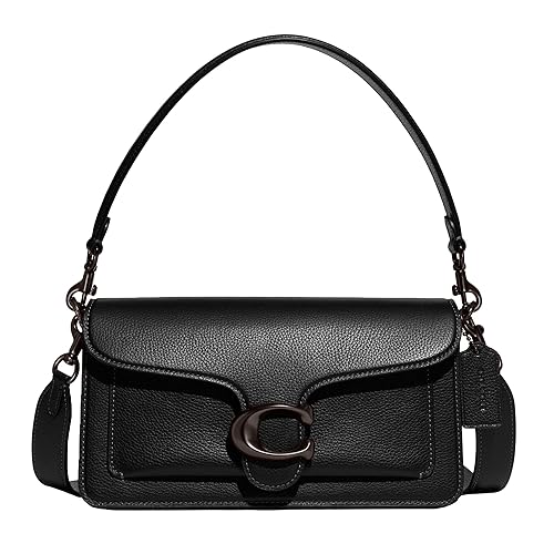 Coach Women's Polished Pebble Leather Tabby Shoulder Bag 26 Refresh - One Size - Polished Pebble Leather/Pewter/Black