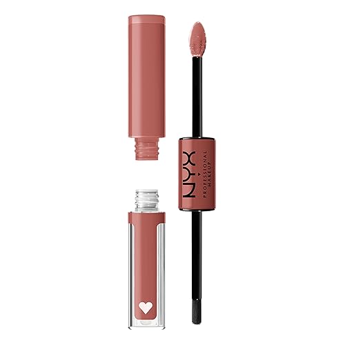 NYX PROFESSIONAL MAKEUP Shine Loud, Long-Lasting Liquid Lipstick with Clear Lip Gloss - Magic Maker (Dusty Nude Mauve) - 05 Magic Maker - 1 Count (Pack of 1)