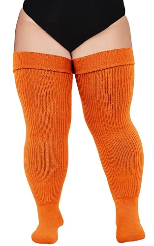 Orange Thigh High Socks