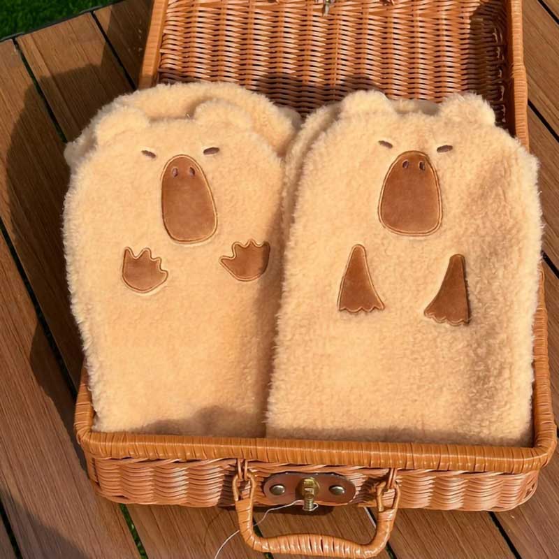 Capybara Scarf: Comfortable Whimsical Style - B