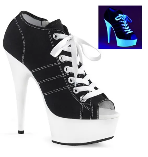 Canvas sneaker heels