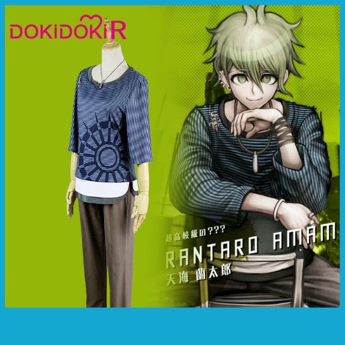 DokiDoki-R Game Danganronpa  Cosplay Rantaro Amami Costume Men Halloween Game Danganronpa V3: Killing Harmony Cosplay Costume Halloween | S