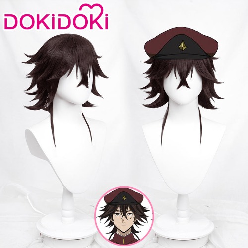 【Ready For Ship】DokiDoki Anime Cosplay Tetch Suehiro Wig Short Curly Brown | Tetcho Suehiro