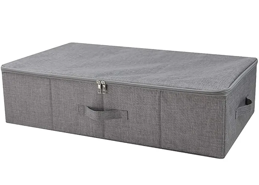 iwill CREATE PRO Under Bed Storage Container, Underbed Shoe Storage Organizer Box with Lid,Dark Gray - Dark Gray - 27.5*15.7*7