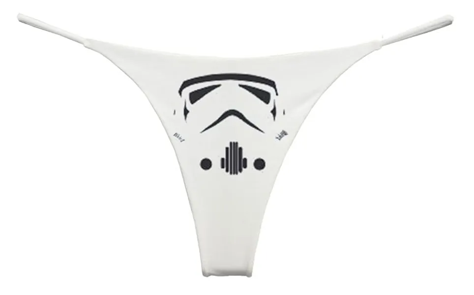 Southern Sisters Storm Troopers Sexy G String Thong Lingerie Bottom - Large - White