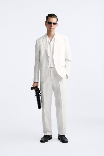 PANTALÓN TRAJE 100% LINO