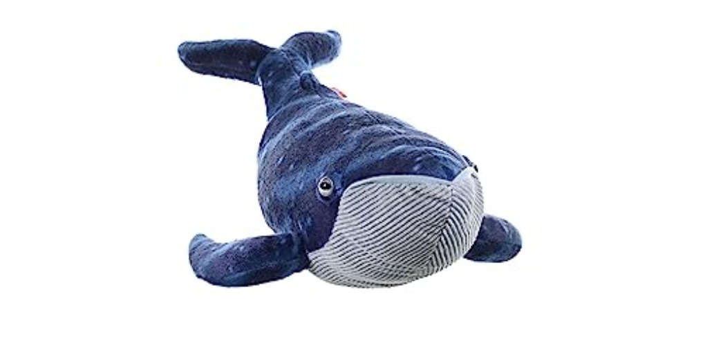 Wild Republic Blue Whale Plush, Stuffed Animal, Plush Toy, Gifts for Kids, Cuddlekins 20"