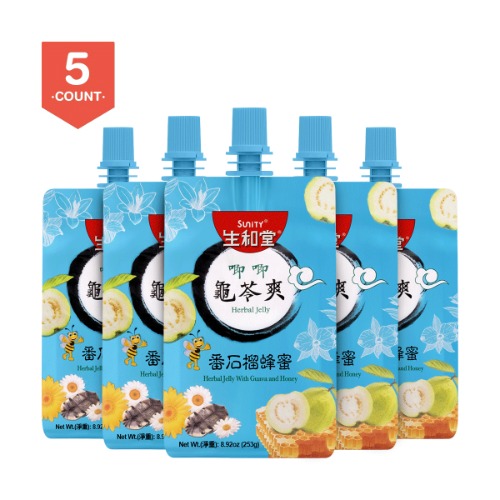 Herbal Jelly with Pear Juice and Honey 1265g - Guava Flavor 230g X 5 bags