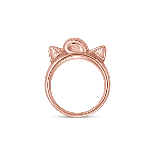14K Rose Gold, Cute Anime Ring, Geek Jewelry.