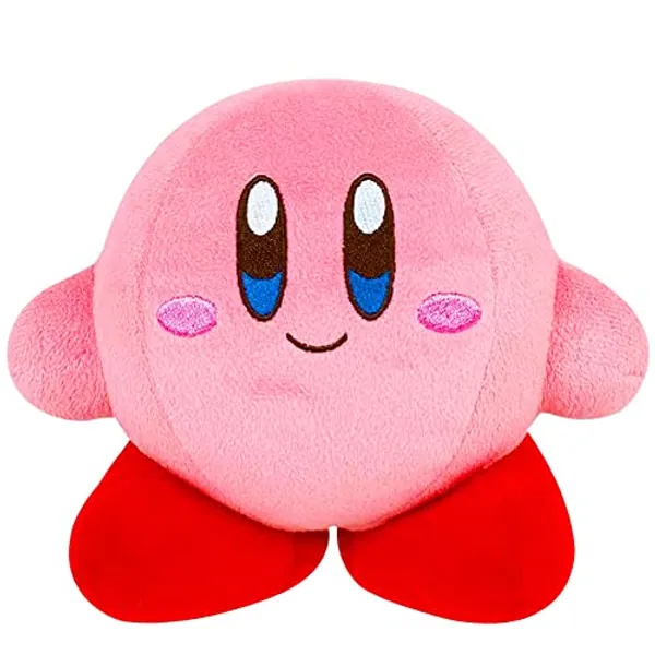 Funmo Kirby Kuscheltier, Rosa Kirby Kuscheltier Kirby Figuren Kuscheltier Stofftier Plüschtiere Anime Spiel Weiche Schlafkissen für Kinder Mädchen Geburtstag Weihnachten Geschenk Spielzeug 15 cm