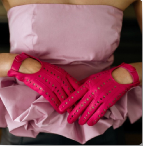 Rimini Hot Pink Women's Driving Gloves in Nappa Leather - Etsy Canada