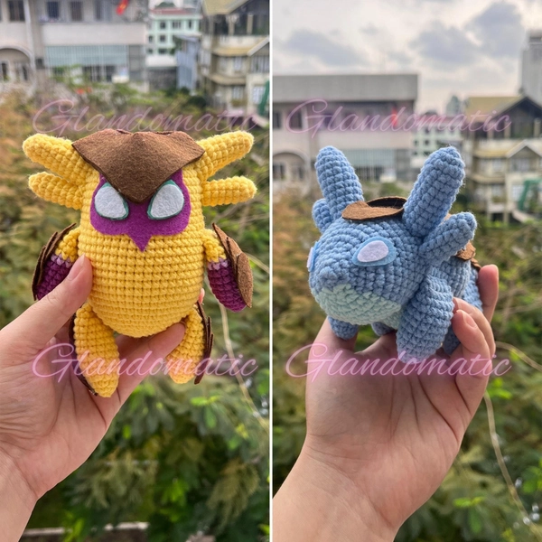 Crochet Gekko Abilities Plush Doll - Custom Valorant New Agent Crochet Doll - Wingman, Mosh Pit, Dizzy, Thrash Stuffed Toy