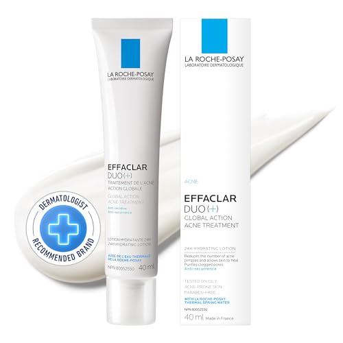 La Roche-Posay Effaclar Duo+ Face Moisturizer with Salicylic Acid & Niacinamide, 40ML (Pack of 1) | Oily, Acne-Prone, Sensitive Skin