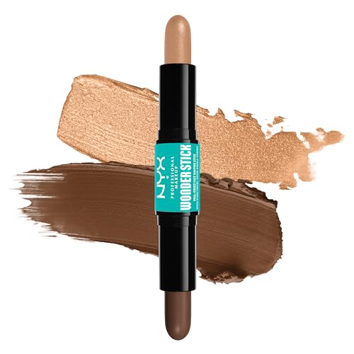 NYX PROFESSIONAL MAKEUP, Wonder Stick, Dual-Ended Stick, Contour And Highlight - MEDIUM TAN - NEW FORMULA - Medium Tan