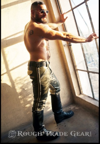 Uniform Full Contrast Leather Pants - Rough Trade Gear