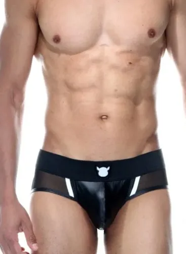 Happy Piggy's Vegan Leather and Mesh Jockstrap - 4 Colors