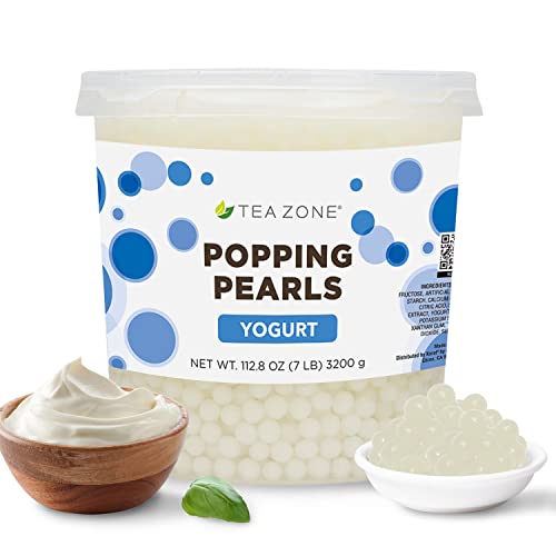 Tea Zone 7 lb Gourmet-Series Yogurt Popping Pearls - Yogurt