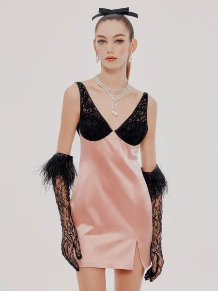 Sherry Dress | XS / Pink / Silk