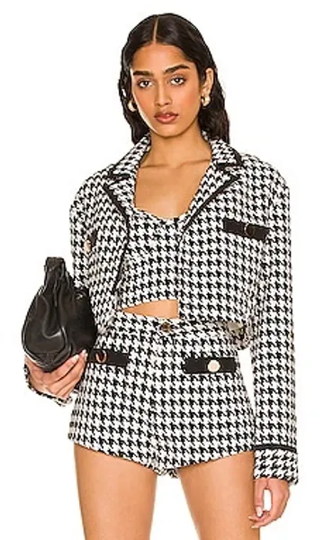 Lovers and Friends Marciana Jacket in Black & White from Revolve.com