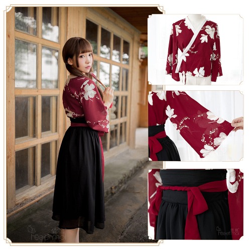 Traditional Chinese Lingerie Hanfu Dress - L / Red