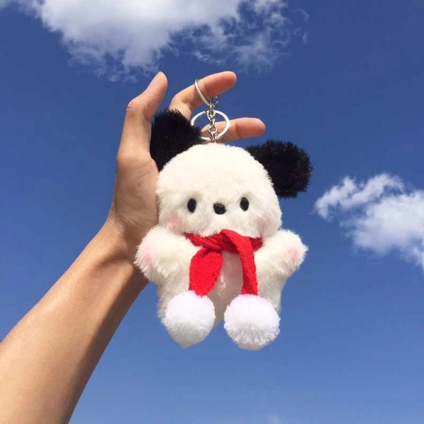 Plush Dog Keychain Cute