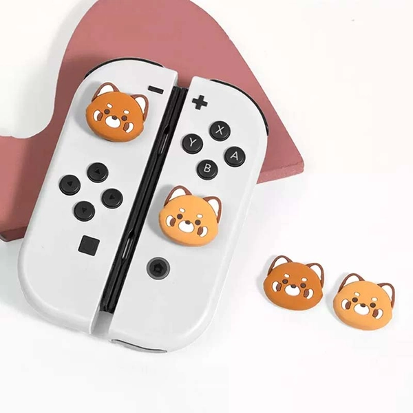 Red Panda Joystick Caps for Switch