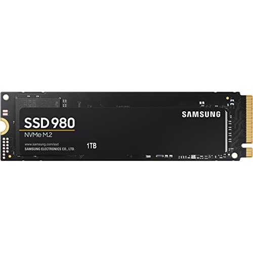 SAMSUNG 980 SSD 1TB PCle 3.0x4, NVMe M.2 2280, Internal Solid State Drive, Storage for PC, Laptops, Gaming and More, HMB Technology, Intelligent Turbowrite, Speeds of up-to 3,500MB/s, MZ-V8V1T0B/AM - 1TB