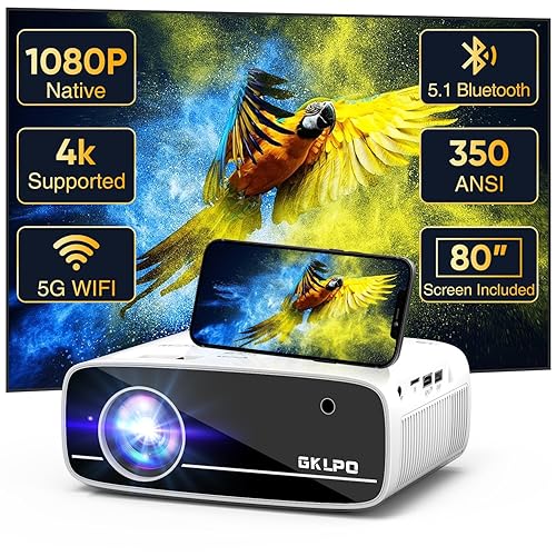 4K Projector with 5G WiFi