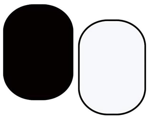 Kate Chromakey Black White Collapsible Backdrop