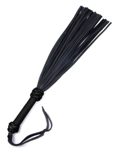 30" Elk Hide Flogger | Black/Black