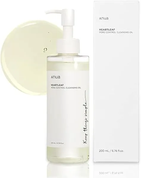 ANUA Heartleaf Porenkontroll-Ăl, koreanisches Gesichtsreiniger, tĂ€gliche Entfernung von Mitessern, 6,76 fl oz (200 ml)