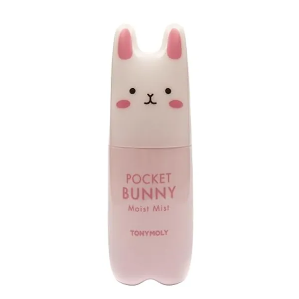 TONYMOLY Pocket Bunny Moist Face Mist - Erdbeerduft Face Spray, Gesichtsspray Feuchtigkeit - Feuchtigkeitsspray Gesicht fĂŒr Alle Hauttypen - Face Mister, Wasserspray Gesicht, 60 ml