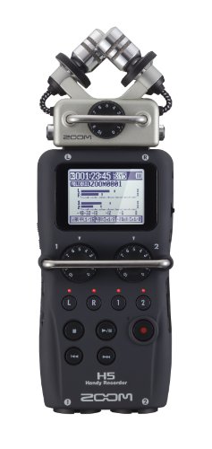 Zoom H5 4-Track Portable Recorder for Audio for Video, Music, and Podcasting, Stereo Microphones, 2 XLR/TRS Inputs, USB Audio Interface, Battery Powered - Recorder