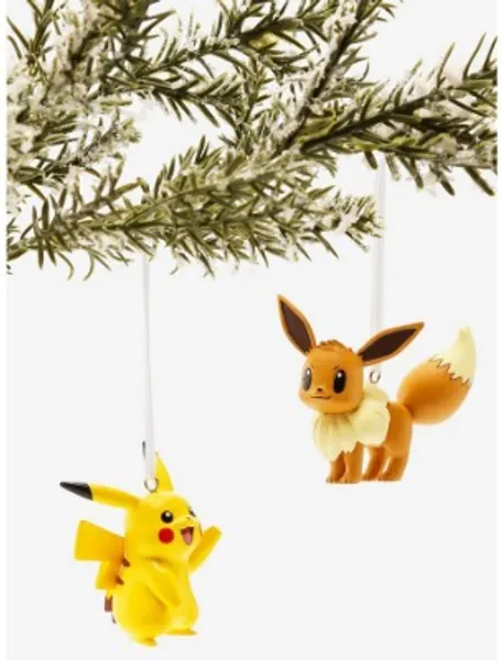 Pokémon Pikachu & Eevee Ornament Set | BoxLunch