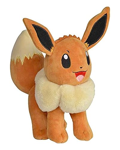 Pokémon 8” Eevee Plush – Officially Licensed Soft Stuffed Animal Toy – Generation 1 Starter – Perfect Christmas for Kids, Boys, Girls & Pokémon Fans