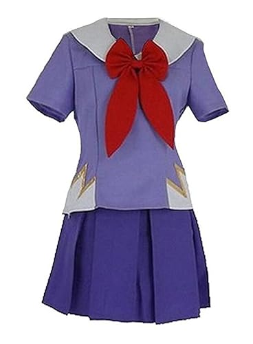 FTSUCQ Womens/Girls The Future Diary Gasai Yuno Mirai Nikki Top&Skirt Cosplay Costume - 2-4 - Purple