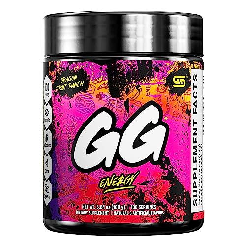 Gamer Supps, GG Energy (100 Servings) - Keto Friendly Gaming Energy and Nootropic, Sugar Free Caffeine + Vitamins + Immune Support, Powder Energy Drink and Soda Alternative (Dragonfruit Punch) - Dragonfruit Punch