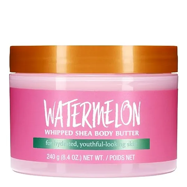 Tree Hut Watermelon Whipped Shea Body Butter, 8.4oz, Lightweight, Long-lasting, Hydrating Moisturizer with Natural Shea Butter for Nourishing Essential Body Care