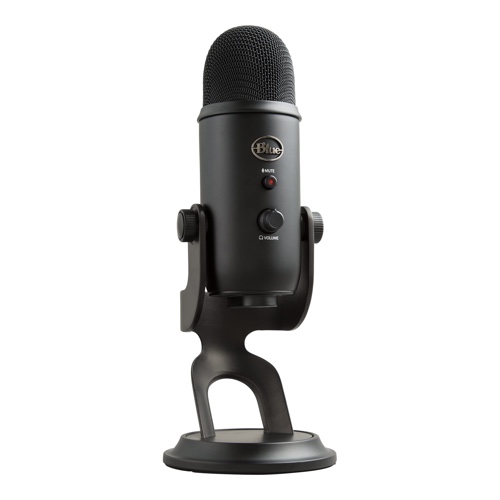 Blue Yeti USB Microphone for PC, Mac, Gaming, Recording, Streaming, Podcasting, Studio and Computer Condenser Mic with Blue VO!CE effects, 4 Pickup Patterns, Plug and Play – Blackout - Blackout Microphone