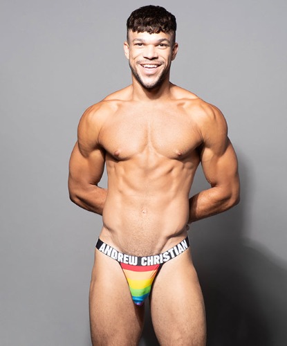 Pride Stripe Thong w/ ALMOST NAKED® | MULTI / XL
