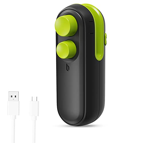 Brifit Mini Bag Sealer, [Newest] USB Rechargeable Heat Sealer, 2 in 1 Heat Cutter & Sealer, Handy Chip Bag Resealer, Kitchen Gadget for Snack Cookies Plastic Bags Foods Storage Fresh (Black) - 1 Pack - Black