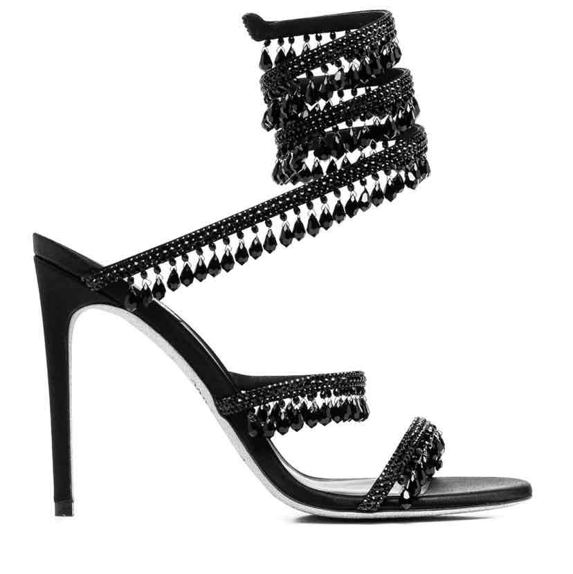 Chandelier crystal-embellished sandals