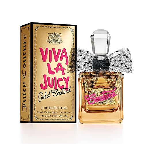 Juicy Couture Viva La Juicy Gold Couture Eau de Parfum (100 ml) Fruity & Warm Scent, Luxury Fragrance for Women - 100 ml (Pack of 1)