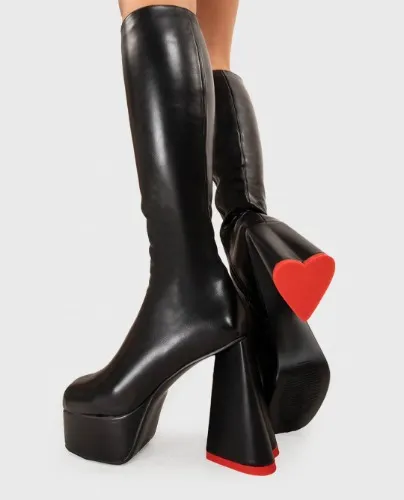 Sweet Talker Platform Knee High Boots