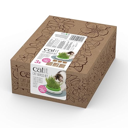 Catit Cat Toys Cat Grass Seeds (Set of 3) - Cat Grass Seed Kit