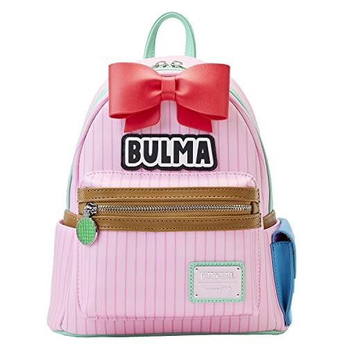 Loungefly Backpack Dragon Ball: Bulma Cosplay Backpack, Amazon Exclusive - Pink, Collectible Backpack